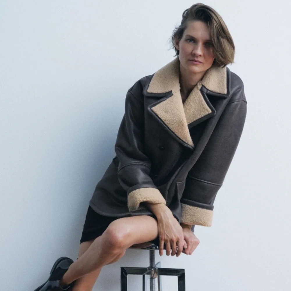 NWT Zara Double Faced Coat ZW Collection